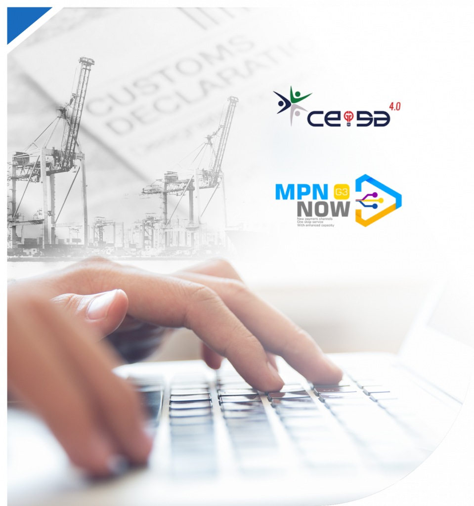 electronic customs declaration module connected to CEISA and MPN